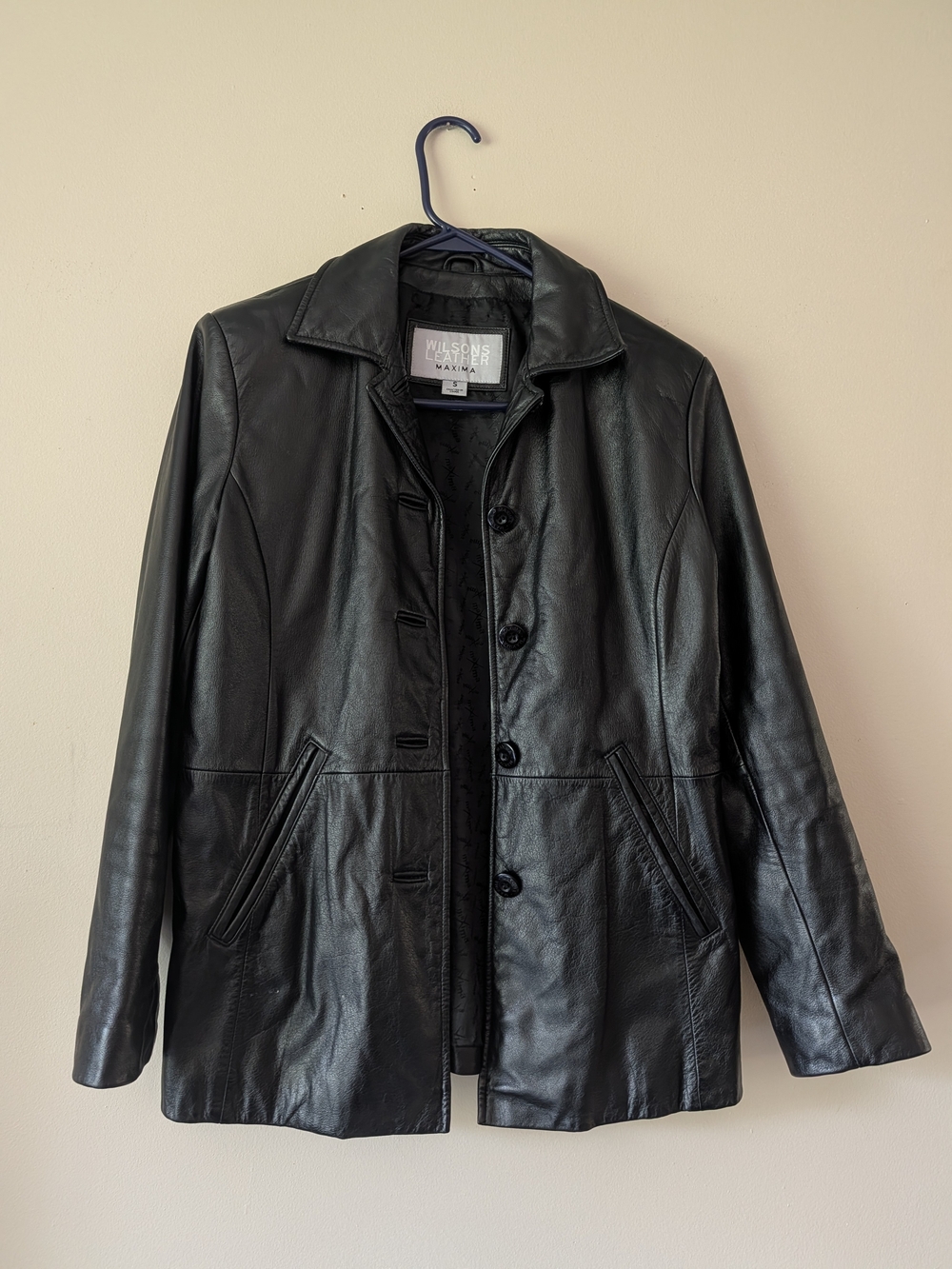 Wilsons Leather Maxima Black Women's Leather Coat